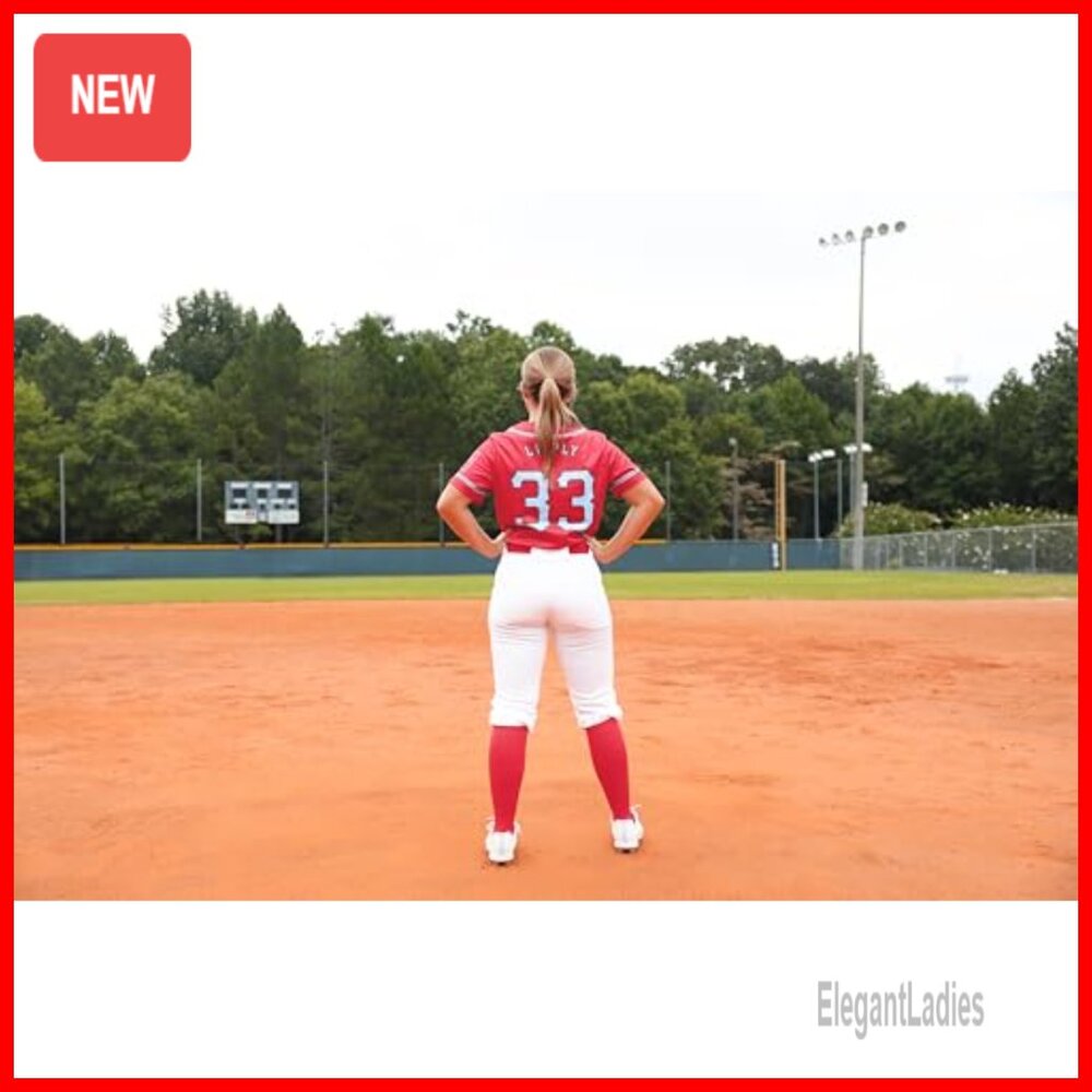 Low Rise Athletic Softball Pants with Belt Loop Moisture Wicking - Picture 4 of 7